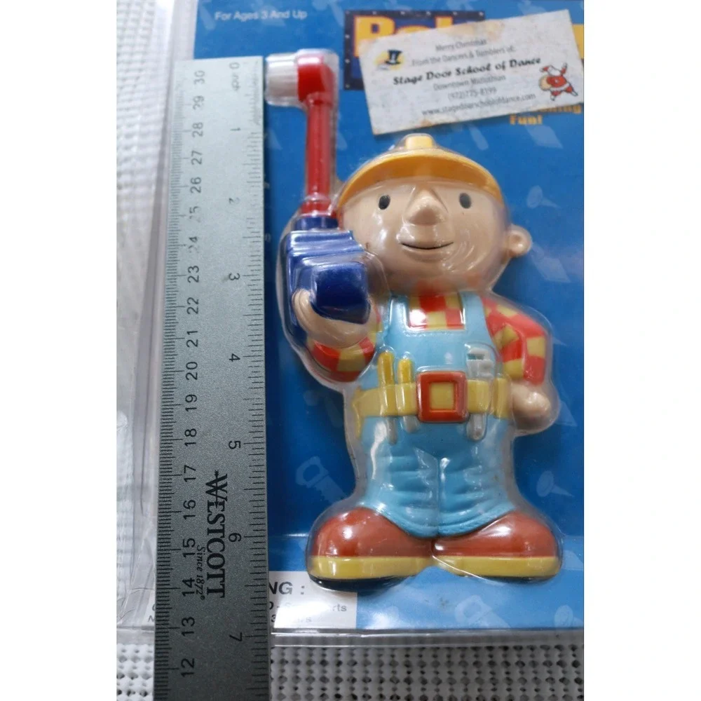 Bob the Builder Battery Operated Toothbrush Playfully Yours Vintage 2002 Sealed